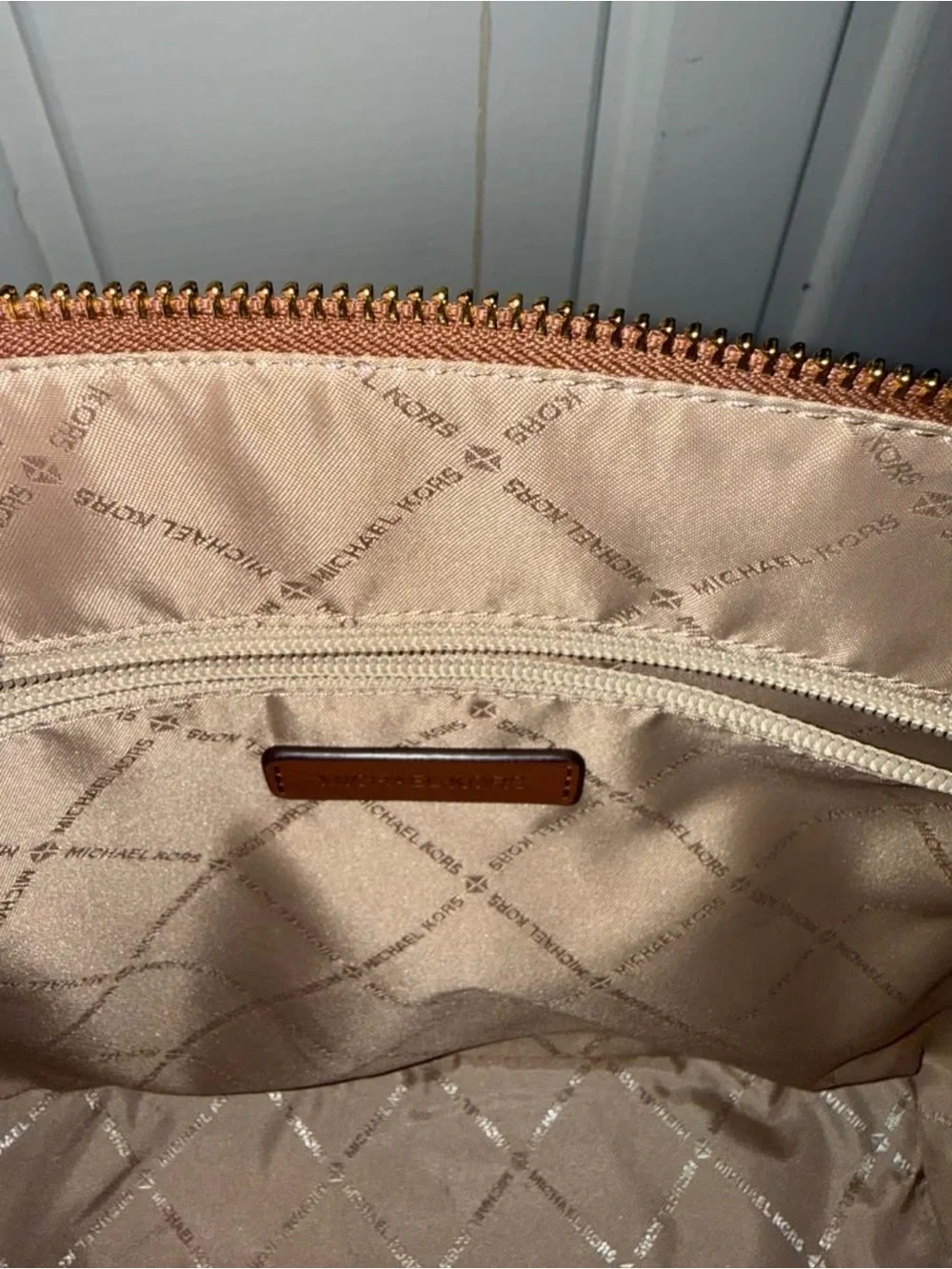 Michael Kors Cognac Saffiano Leather Tote
